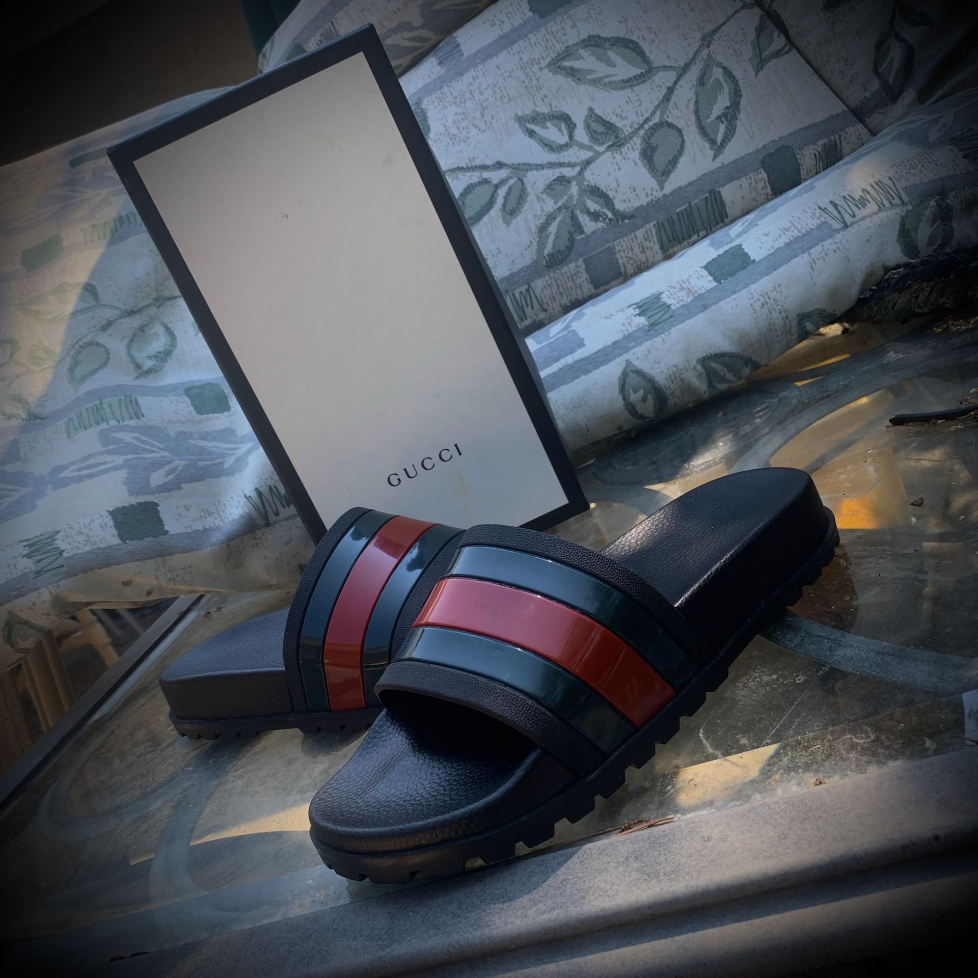 Gucci Slides (size 9-10)