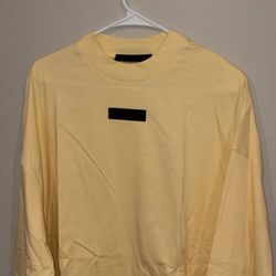 Fear Of God Essentials - Garden Yellow - Long Sleeve Tee SMALL