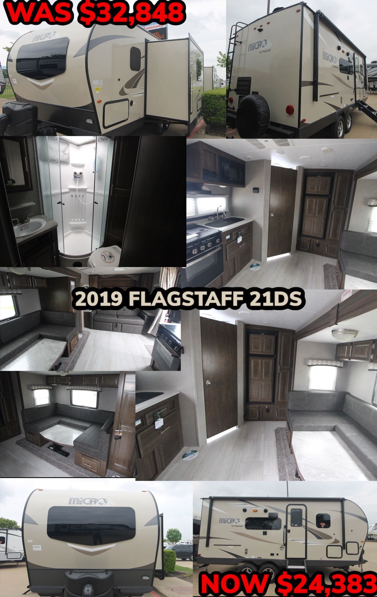 END OF THE YEAR CLEARANCE SALE!! 2019 FLAGSTAFF 21DS
