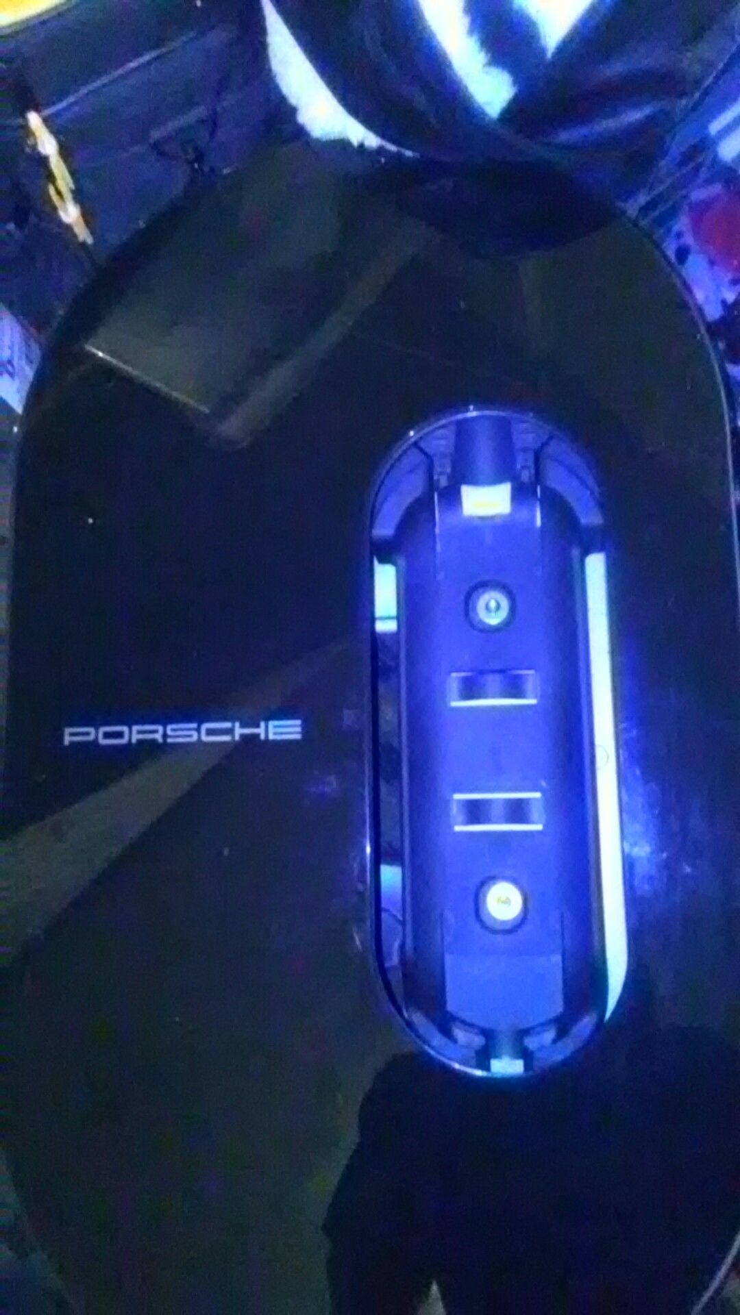 the porsh thing is a battery charger for a porsch