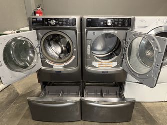 MAYTAG XL CAPACITY WASHER DRYER ELECTRIC SET 