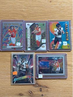 Bo Nix Card lot of 5 2025 Topps Panini Zenith RC Rookie Cards Denver Broncos