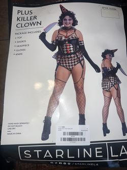 Plus size killer clown