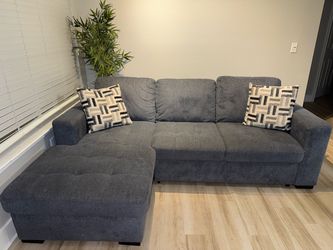 Gray sectional sofa