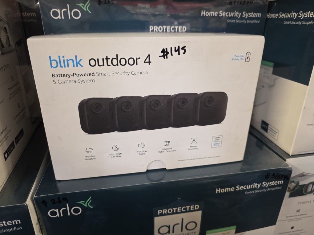 Blink Outdoor 4 5 Camera System Battery Powered
