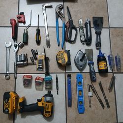 Tools + Bag + Drill Dewalt 