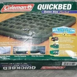 Coleman Quick Inflatable Bed Queen Size Flocked