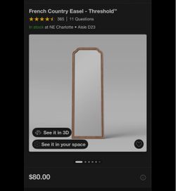 Target Threshold French Country Full-Length Easel Mirror