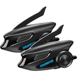 Motorcycle Helmet Bluetooth Headset for Music with 2-Way Intercom