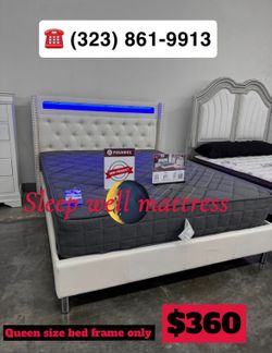 Queen size bed frame only