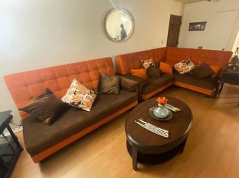 Modern Luxury Couch and Table