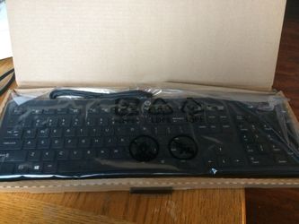 Hewlett Packard HP SK-2086 USB Wired PC Computer Black Keyboard NIB