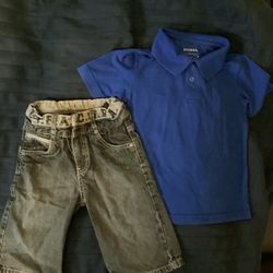 Lauren And Polo Shirt For Boys Set