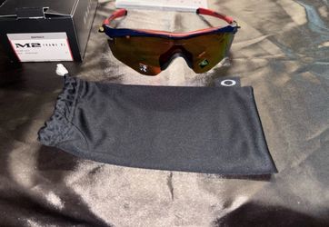 Oakley M2 Frame XL Sunglasses Navy Prizm Ruby