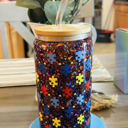 Autism Awareness Tumbler. 