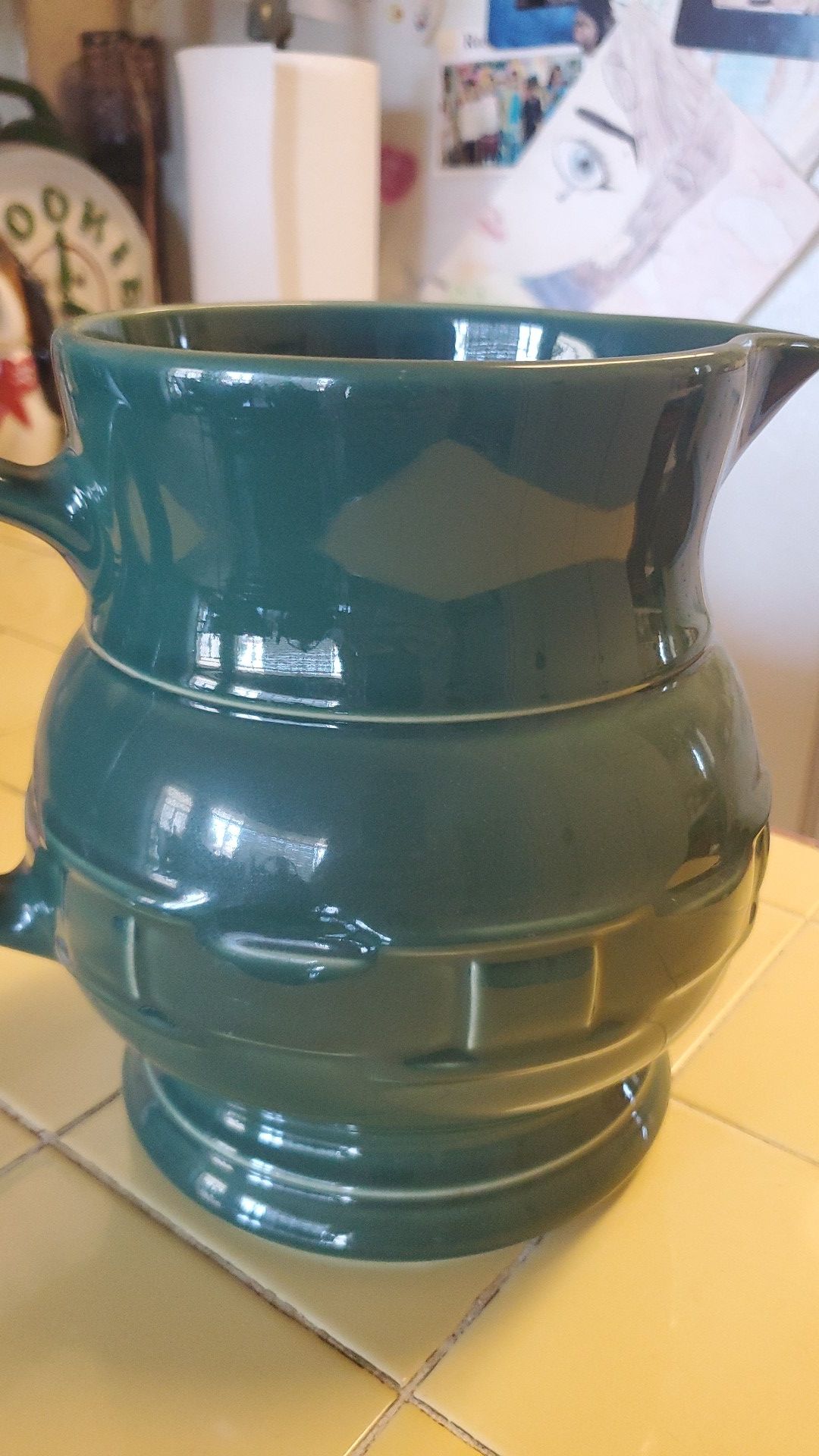 Longaberger pottery pitcher