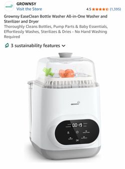 Grownsy EaseClean Bottle Washer All-in-One Washer and Sterilizer and Dryer