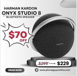 🔥  Powerful Sound, Just $5 Down! 🔊 Hardmon Kardon Studio 8 – Bluetooth Speaker