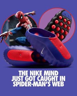 NIKE MIND 001 AMP SLIDE SPIDER-MAN / SIZE 12 MEN / BRAND NEW / NWT / DEADSTOCK
