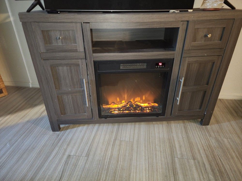 Stand With Fireplace