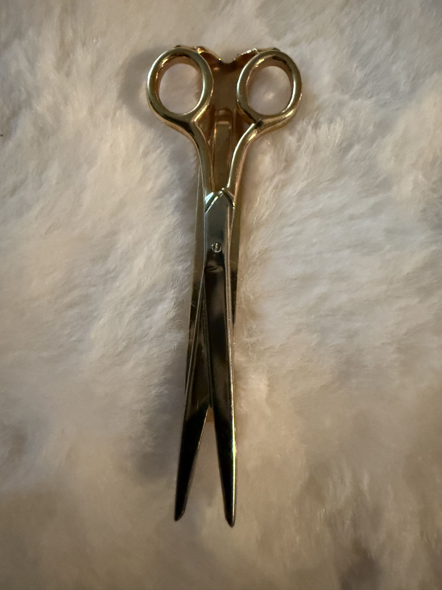 Vintage Swank Tie Bar Gold Scissors Tailor Barber Gift