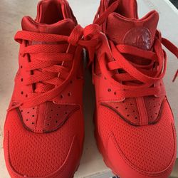 Red Nike Huarache Run Shoes