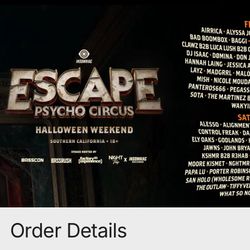 GA 2 Day ESCAPE 2025 Ticket 