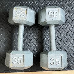 35 Lb Dumbbell 