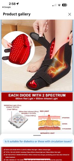 Red & Infrared Light Therapy For Feet