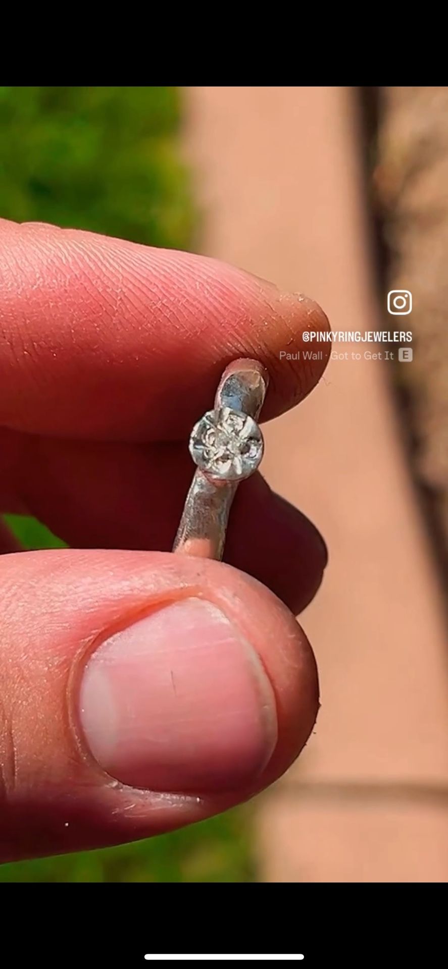 Half Pearl Flower Ring