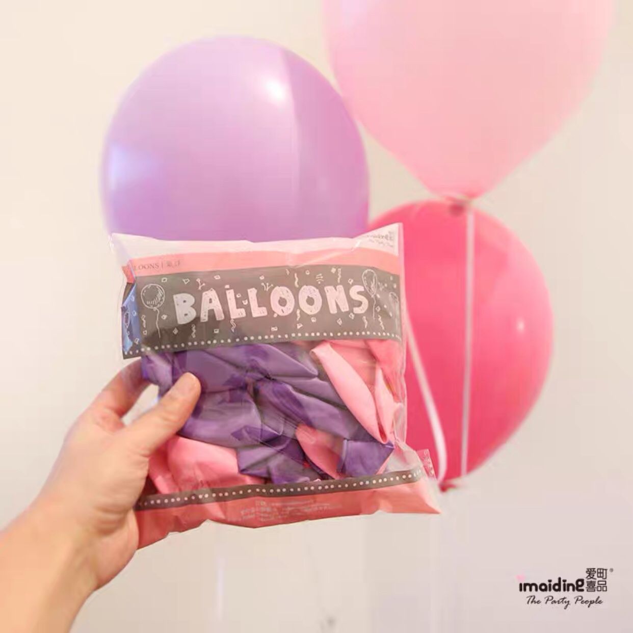 Purple, Pink colour balloons for party decoration 30Pcs