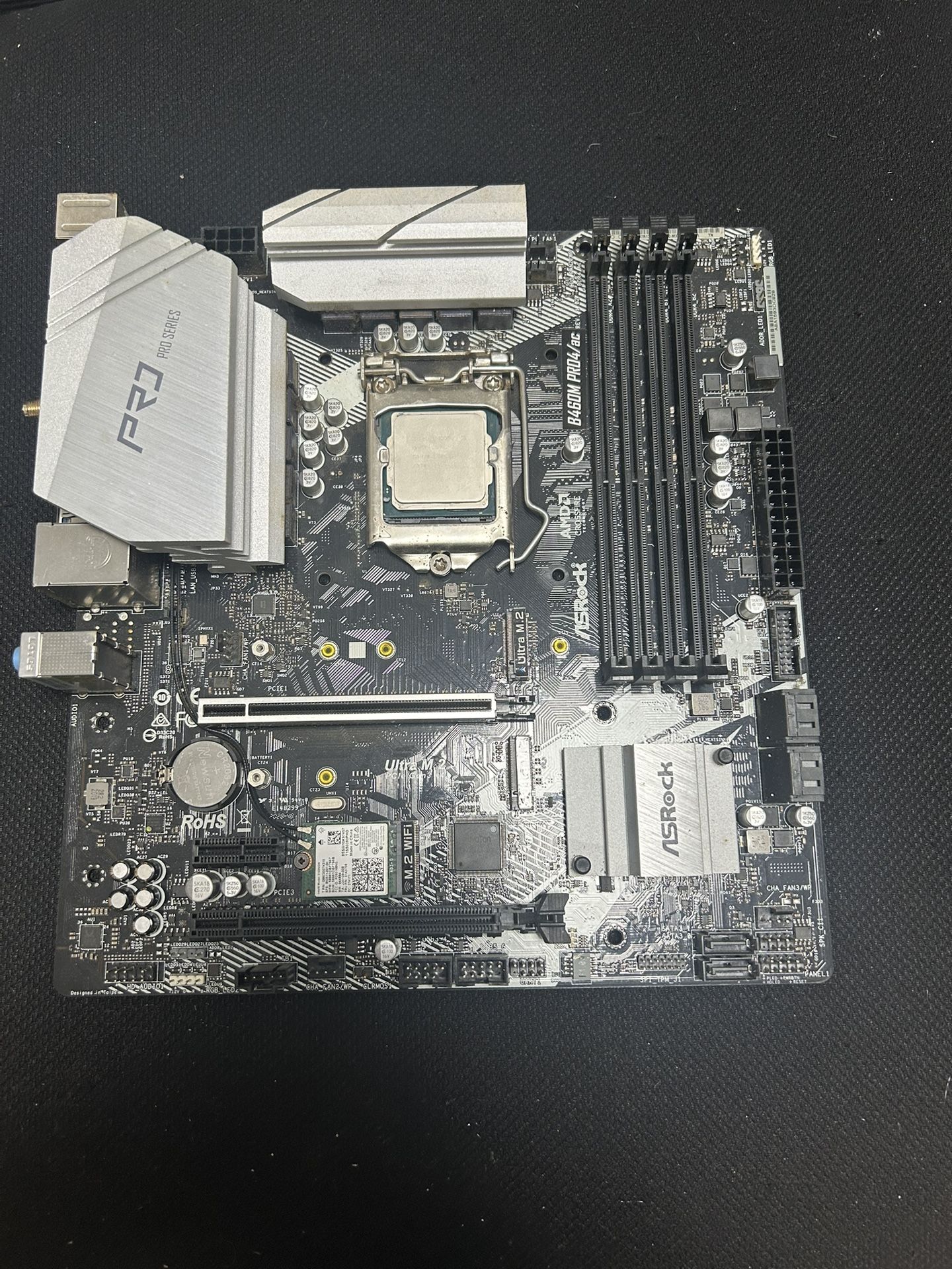 Mother Board With WiFi Card And CPU