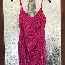 Lulu’s Pink Magenta Sequin Bodycon Cocktail Dress Women’s Small