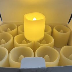 24Pack Flickering Flameless Votive Candles