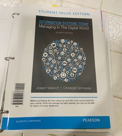 Information System Today Managing In The Digital World 7th edition