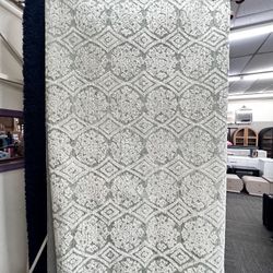 Green Medallion Wool Indoor Area Rug, 8' x 10', New