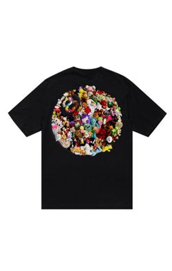 STUSSY PLUSH TEE BLACK SIZE LARGE