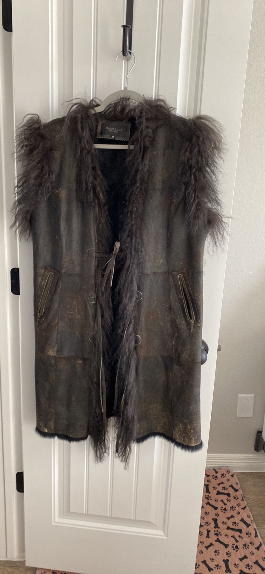 Fur And Leather Vest 