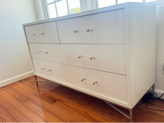 West Elm modern six drawer dresser