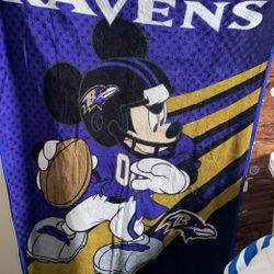 Mickey Mouse Ravens Throw 