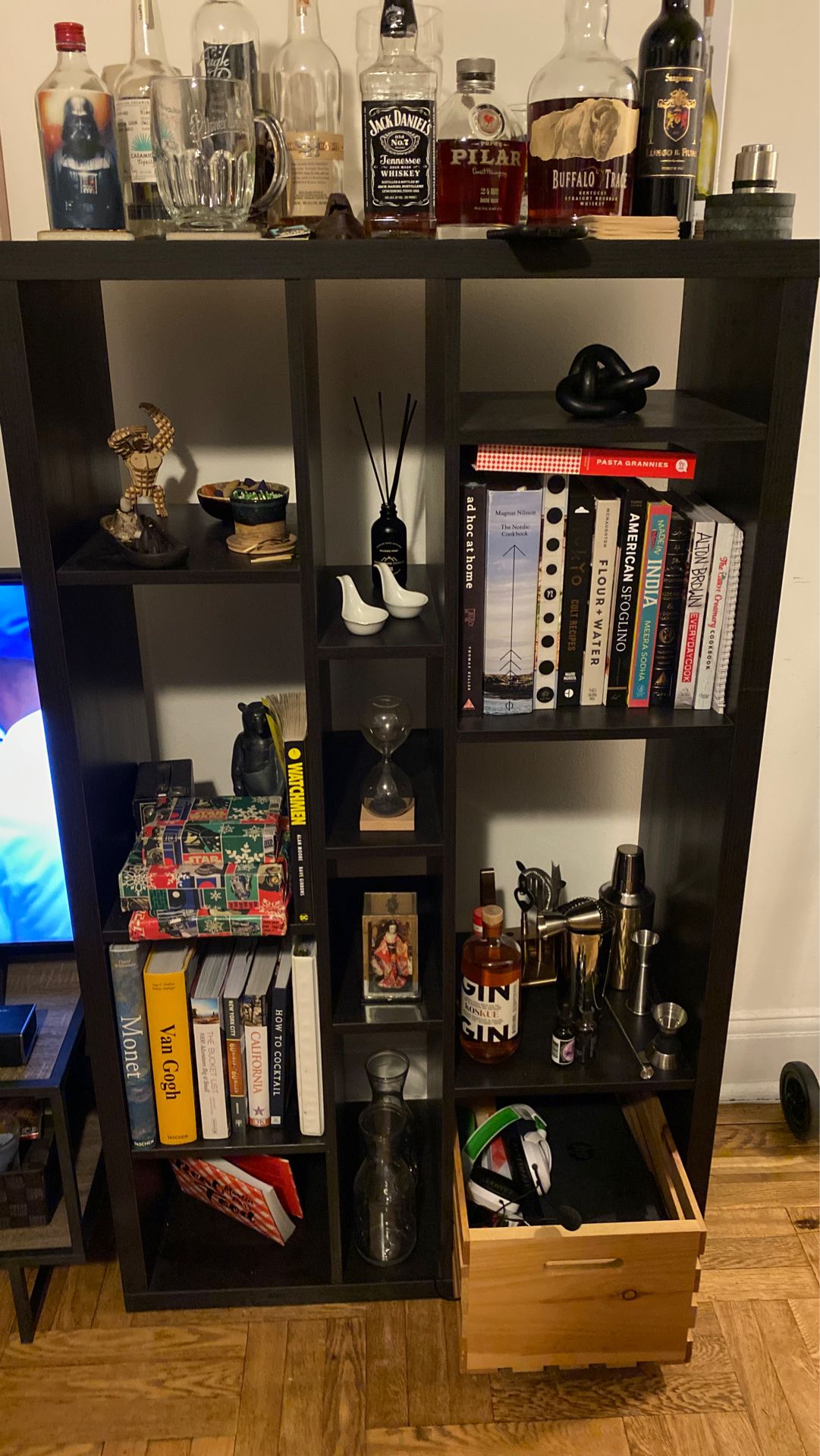 Black Bookshelves