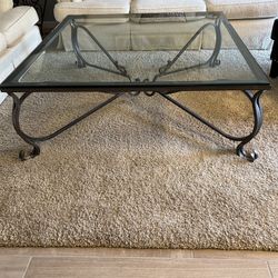 Large Glass Coffee Table 