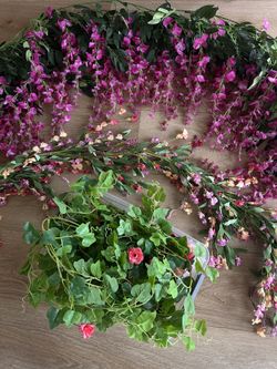 Artificial Florals, Vines, And Greenery  