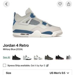 Air Jordan 4 Retro “Military Blue