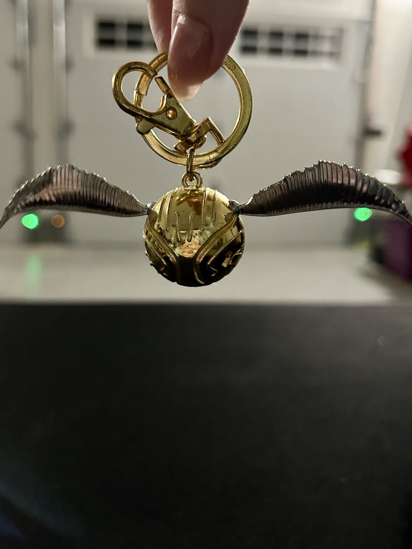 Harry Potter Golden Snitch Keychain.