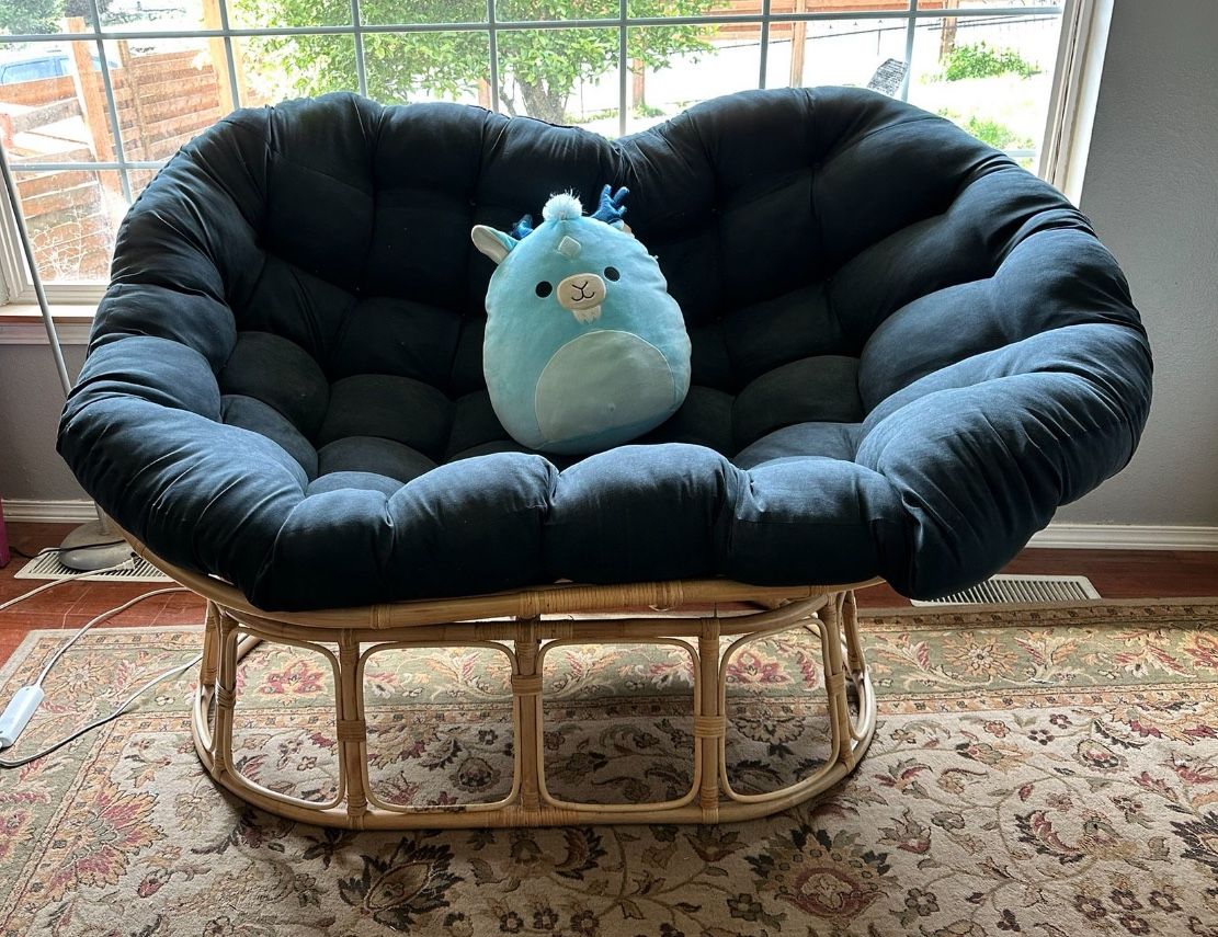 New Rattan Mamasan (double Papasan)