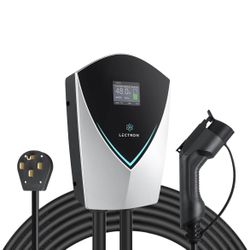 V-Box 48 Amp Electric Vehicle Charging Station - Powerful Level 2 EV Charger (240V) with NEMA 14-50 Plug/Hardwired - Energy Star and ETL Certified for