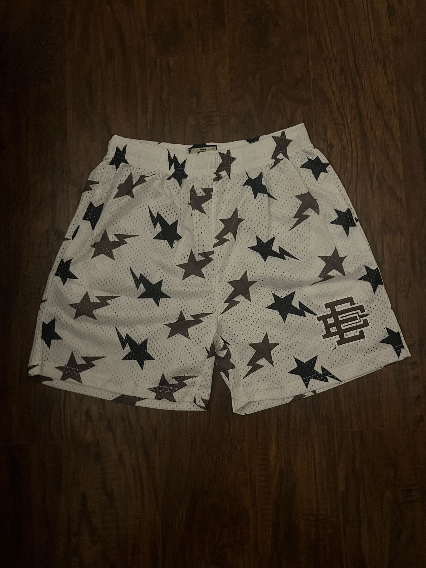 EE mesh shorts white
