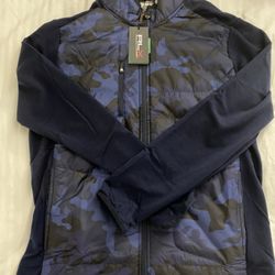 Camo-Paneled Stretch Terry Jacket RLX Retails $250