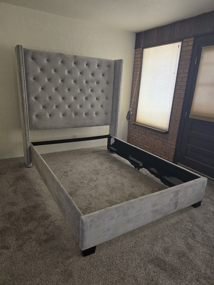 Padded Queen Bed Frame